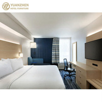 Meubles de chambre d'hôtel 5 étoiles en chêne massif, design contemporain écologique, ensembles personnalisés OEM/ODM pour appartements commerciaux