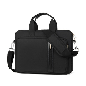 Sac à bandoulière portable en polyester pour ordinateur portable, mallette d'affaires élégante unisexe, 15,6 pouces, style vintage pour femme - Product Image 3
