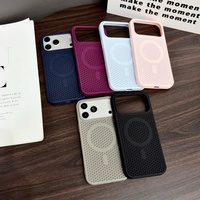 Nouvelle coque de téléphone personnalisée en nid d'abeille magnétique à dissipation thermique pour iPhone 18 Pro Max 17 16 15 14 13, coque de protection
