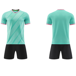 Seragam Sepak Bola Pendek Profesional Warna Gradasi Kustom, Bahan Bernapas - Pakaian Musim Panas Jersey Sepak Bola Korporat Penyerap Keringat - Product Image 2