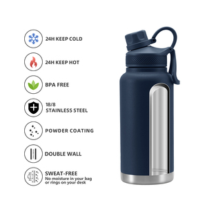 Botella de Agua de Acero Inoxidable 18/8 de Doble Pared con Aislamiento al Vacío, Personalizada con Logotipo, 24oz/32oz, con Pantalla LED de Temperatura, a Prueba de Fugas - Product Image 3