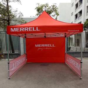 कस्टम मुद्रित आउटडोर तह वाटरप्रूफ uv प्रतिरोधी गज़ेबो धातु फ्रेम के साथ धातु फ्रेम पॉप अप मार्की तम्बू - Product Image 3