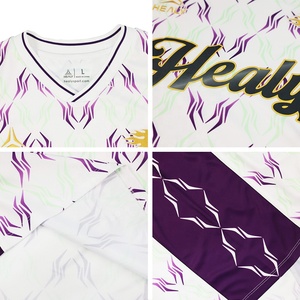 Kaos Jersey Sepak Bola Pria Sublimasi Custom HEALY Ukuran Besar, Cetak Seluruh Bagian, Kaos Sepak Bola Kerah V Silang, Seragam Sepak Bola Remaja - Product Image 3