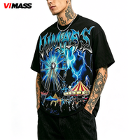 T-shirt ample pour homme avec motif urbain personnalisable, fabriqué par un fabricant OEM, avec support de quantité flexible, pour la vente au détail