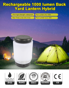 Lampe de Camping Extérieur 1000 Lumen Randonnée Portable Réglage de la Luminosité Led Camping Lanterne S'allume Pour Le Camping - Product Image 4