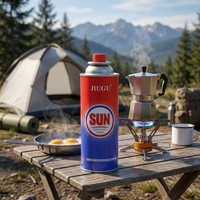 Prix d'usine – Cartouche de gaz butane portable fiable de 220 g, bouteille de gaz de haute qualité de 227 g pour cuisinière extérieure, barbecue, cartouche de combustible