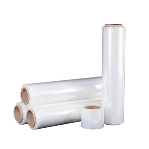 Verlengde Kern Plastic Waterdichte Prijs Transparante Verpakking Jumbo Roll Rolls Pe Stretch Film Wrap Rekfolie