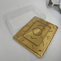 Boîte de boulangerie rectangulaire transparente jetable en PET, conteneur en plastique de haute qualité avec couvercle pour l'emballage de gâteaux et de pains