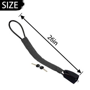 Verrou de sécurité antivol pour ceinture de sécurité, accessoires automobiles universels, fixation pour porteau de ceinture de sécurité, verrou de volant, verrou de porte - Product Image 5