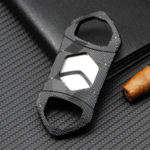 Cortador de Cigarros de Acero Inoxidable, Doble Cuchilla, Portátil, con Abertura de Orificios, Estilo Europeo Americano, para Regalo - Product Image 2