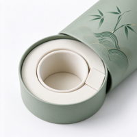 Boîte cadeau pour thé personnalisée, cylindrique, coulissante, en papier rigide décoratif avec doublure intérieure en EVA