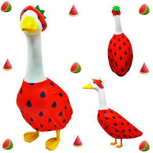 Комплект костюмов для утки-посиделки: Набор для самостоятельной сборки, наряды для утки-посиделки в стиле клубники, новая модель, одежда для белой утки с фруктами - Product Image 3