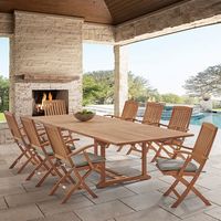Offre spéciale Plus de conception populaire meubles de maison teck bois imperméable patio hôtel en bois salle à manger jardin Table d'extérieur