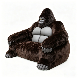 Luxury <b>Sofa</b> Furry Gorilla <b>Sofa</b> Fiberglass Home Furniture Living Room Indoor Outdoor Commercial Hotel Mall Home Balcony Use - Product Image 1