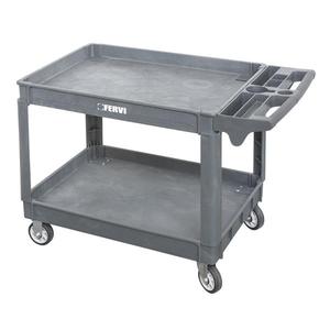 Carrito Utilitario de Polipropileno de 2 Compartimentos FERVI C075/2 - Product Image 1