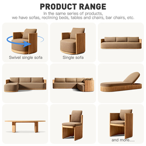 <span class=keywords><strong>Set</strong></span> di Divani da <span class=keywords><strong>Giardino</strong></span> in Teak <span class=keywords><strong>Moderno</strong></span> per Hotel, Arredamento da Esterno per Villa, <span class=keywords><strong>Set</strong></span> da Patio Durevole, Divano da Esterno di Lusso per Resort - Product Image 3
