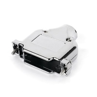 Coque arrière blindée EMI en métal D-Sub 9 broches avec vis 4-40 UNC pour assemblage de câble DB9