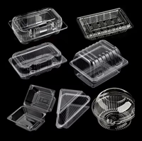 Conteneur Alimentaire Jetable Transparent en Plastique à Charnière pour Desserts - Vente en Gros de Chine