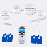 Dispositivo de Relajación Corporal Digital de Ocho Modos con Pulsaciones y Almohadillas Adhesivas para Masaje de Cuello, Espalda, Extremidades y Músculos, para Cuidado Diario en el Hogar