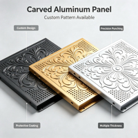 Panneau de façade architecturale extérieure en aluminium gravé CNC, découpé 3D, décoratif, géométrique, sur mesure