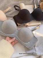 Soutiens-gorge respirants en maille sans armatures pour femmes, anti-affaissement, épaissis, grande taille, modèle 90365449, sans bonnets intérieurs