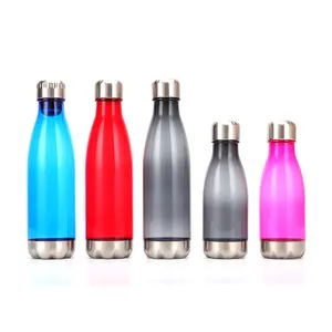 Multi cor customizável Eco-Friendly Bpa livre plástico bebendo esportes água garrafa