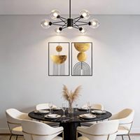 Ensemble de 2 décorations murales abstraites géométriques modernes encadrées Oniya OEM, art mural en métal doré et noir avec des motifs circulaires et linéaires