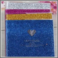 Cahier à paillettes Papeterie en ligne Feuille d'argent Sparkles Pink Glitter journal d'écriture pour les filles