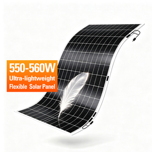 แผงโซลาร์เซลล์แบบยืดหยุ่นกึ่งแข็ง 550w 560W สำหรับรถยนต์ เรือ และบ้าน น้ำหนักเบาพิเศษ - Product Image 1