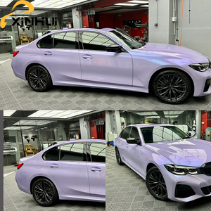 <span class=keywords><strong>Film</strong></span> de protection de carrosserie de véhicule TPU Silver Illusion Purple 1,52x15M auto-réparant anti-rayures à effet de changement de couleur OEM - Product Image 1