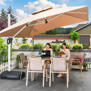Paraguas de <span class=keywords><strong>Patio</strong></span> de 2,5 m * 2,5 m para restaurante, paraguas romano de pie lateral grande, sombrilla de inclinación 360 para jardín al aire libre - Product Image 3