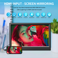 2025 Çok Satan KCR Mini Cep Boy Taşınabilir Dijital TV 12.5" LCD HD 1366x768 60Hz Şarj Edilebilir Pil LED Arka Aydınlatma