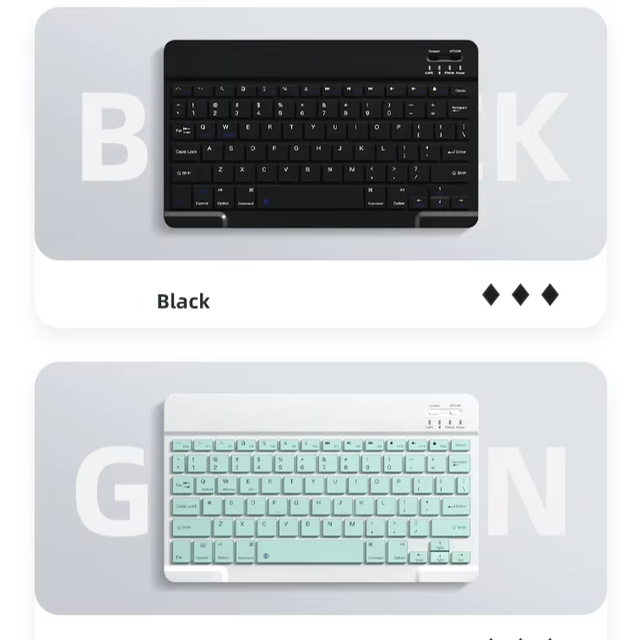 Portable Slim Silent Keyboard Wireless for Phone and Tablet Office Use Suitable for Android and iOS For Ipad