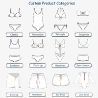 Ensemble bikini brésilien chic pour femme 2026, deux couleurs, en crochet imprimé, maillot de bain bandeau et string, lingerie sexy