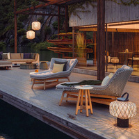 Chaise moderne en rotin simple et inclinable pour patio extérieur, villa, balcon, jardin, terrasse et loisirs-pour canapés d'extérieur et combinaisons