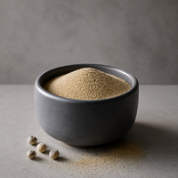 Poivre Blanc en Poudre à Haute Teneur en Pipérine, Piquant Intense, Pur et Moulu, Idéal pour la Transformation de la Viande