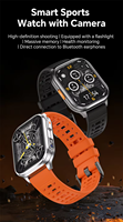 Montre connectée Android en alliage P60 avec écran IPS, assistant vocal, suivi d'activité, moniteur de fréquence cardiaque, étanche IP67, 3-7MP
