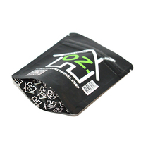 Thé noir mat givré debout feuille d'aluminium fermeture éclair pochette Ziplock sacs d'emballage pour Doypack Mylar stockage fermeture éclair nourriture