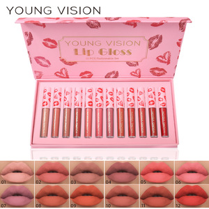 Maquillaje en Oferta, Set de Regalo de 12 Brillos Labiales Veganos en Caja Magnética, Brillo Labial Mate Antiadherente, Lápiz Labial Líquido de Larga Duración - Product Image 4