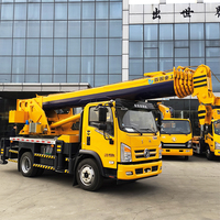 Grue mobile professionnelle à dépliage rapide, capacité 10-12 tonnes, hauteur de levage 31-40m, moteur, pompe et engrenages entièrement intégrés