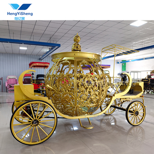 Poupée de <span class=keywords><strong>princesse</strong></span> de chariot de <span class=keywords><strong>cendrillon</strong></span> de citrouille d'or avec le jouet de <span class=keywords><strong>princesse</strong></span> de chariot de citrouille de taille réelle - Product Image 2