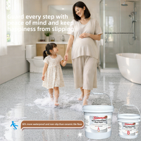 Peinture liquide époxy autolissante colorée pour sols, effet marbre, résistante à l'usure, imperméable, spécialisée pour la rénovation de carrelage
