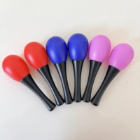 Plastic Mini Sand Hammer Early Education Percussion Instrument Colorful Grip Toy Interactive Musical Instrument Sand Egg Rattle