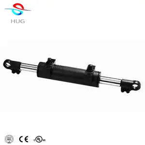 Tractor double end hydraulic cylinder steering for agriculture machine