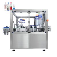 Machine d'étiquetage automatique à colle thermofusible pour étiquettes OPP BOPP, alimentation par bobine rotative et linéaire