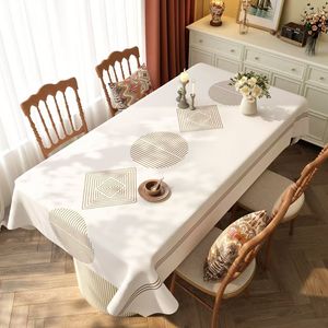 Mantel de estilo étnico, impermeable, resistente al aceite, lavable, resistente al calor, mantel rectangular bohemio de alta gama - Product Image 2