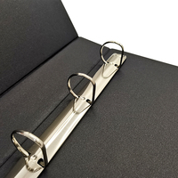 Porte-documents à 3 anneaux en cuir PU avec logo personnalisé Modernqiu pour l'archivage des produits