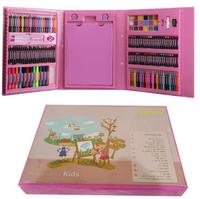 150 Art Set Kit de dessin avec Crayon Pastels à l'huile Crayon de couleur Aquarelle Gâteau Croquis Crayon