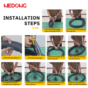 NEDONG Forro Protector de Neumáticos Antipinchazos de 29 Pulgadas 29x1.95-2.5, Protector de Cámara de Aire de <span class=keywords><strong>Bicicleta</strong></span> de Goma de Alta Densidad para Bicicletas de Montaña, Carretera, Eléctricas y Urbanas de 29 Pulgadas - Product Image 6