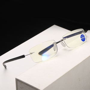 <span class=keywords><strong>Gafas</strong></span> de lectura magnéticas graduadas, lentes cuadrados sin montura, con patas de Metal, antiluz azul, 2028 - Product Image 5